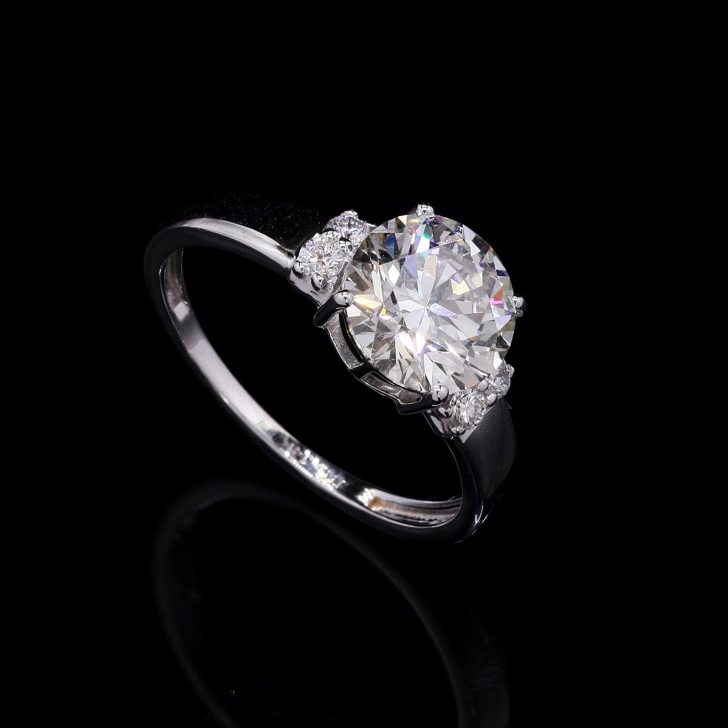 2.22 Carats Lab Grown Diamond 14K Gold Ring