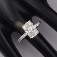 3.38 Carats Lab Grown Diamond 14K Gold Ring