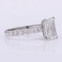 2.40 Carats Lab Grown Diamond 950 Platinum Ring