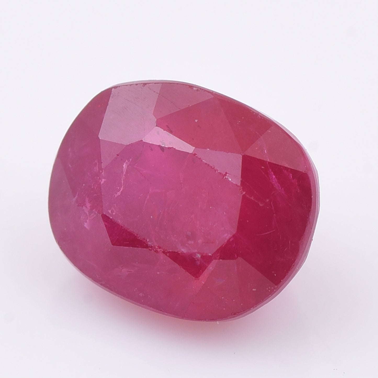 2.16 Natural Corundum Ruby Rectangular Cushion Mixed Cut Gemstone