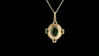 2.05 Ct Oval Tourmaline 14K Gold Pendant