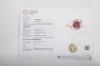 2.36 Ct Oval Mixed Cut Natural Corundum Ruby 14K Gold Ring
