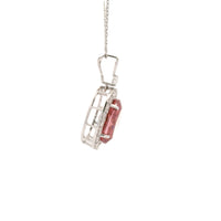 3.56 Carats Pink Lab Grown Diamond 14K Gold Pendant