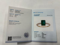 1.72 Ct Octagon Step Cut Natural Emerald 14K Gold Ring