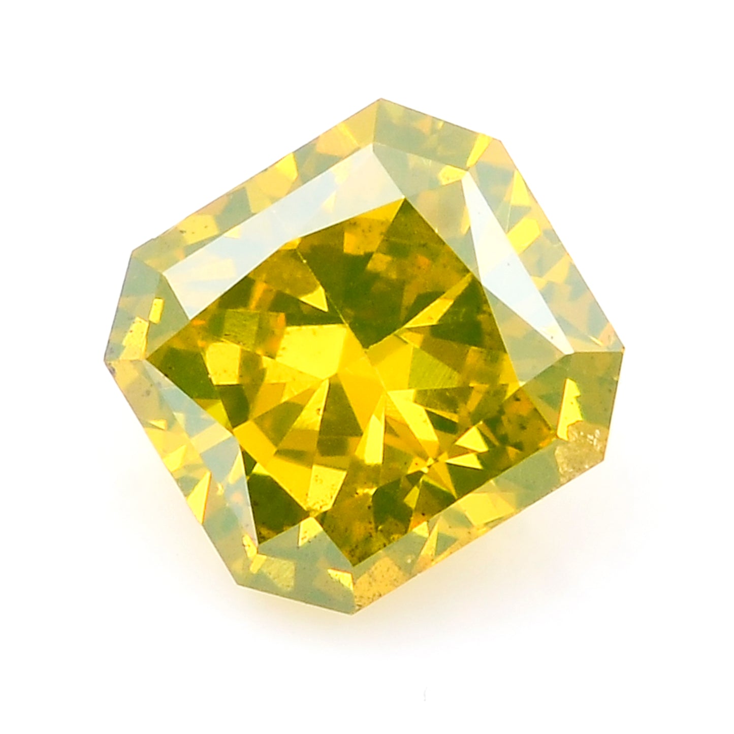 0.37 Yellow Diamond Octagon Loose Diamond