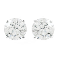 3.19 Carats Lab Grown Diamond 14K Gold Earrings