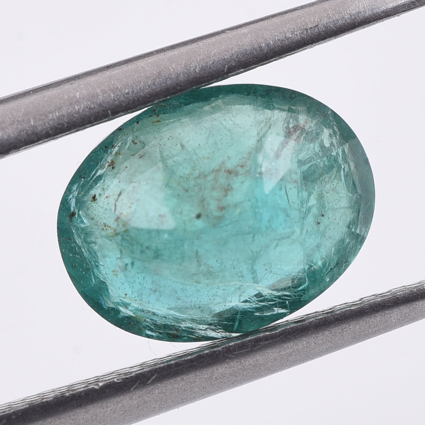 1.8 Natural Beryl Emerald Oval Mixed Cut Gemstone