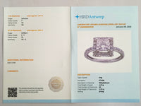 2.37 Carats Lab Grown Diamond 950 Platinum Ring