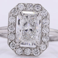 2.27 Carats Lab Grown Diamond 950 Platinum Ring
