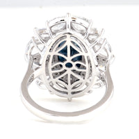 8.02 Carats Sapphire 14K Gold Ring