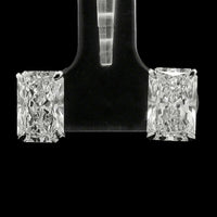 4.08 Carats Lab Grown Diamond 14K Gold Earrings