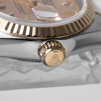 Pre-owned Rolex Datejust 69173 Champagne Bar U-number Women's