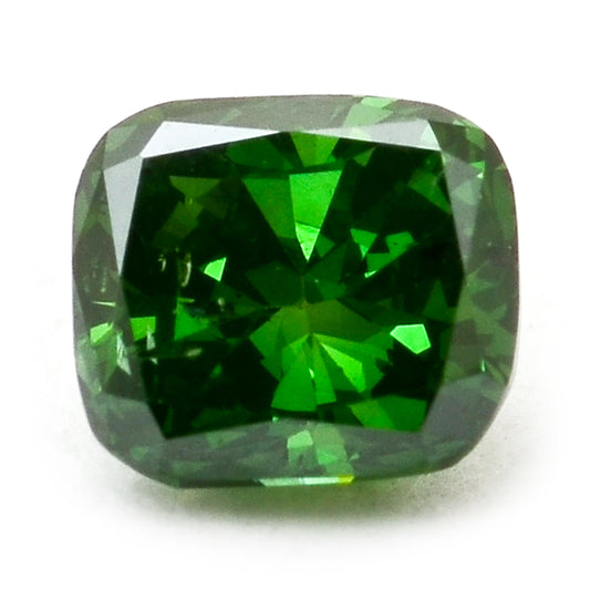 0.34 Green Diamond Cushion Loose Diamond