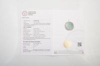 24.63 Ct Oval Cabochon Emerald 14K Gold Pendant