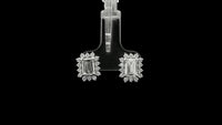 2.77 Carats Lab Grown Diamond 14K Gold Earrings