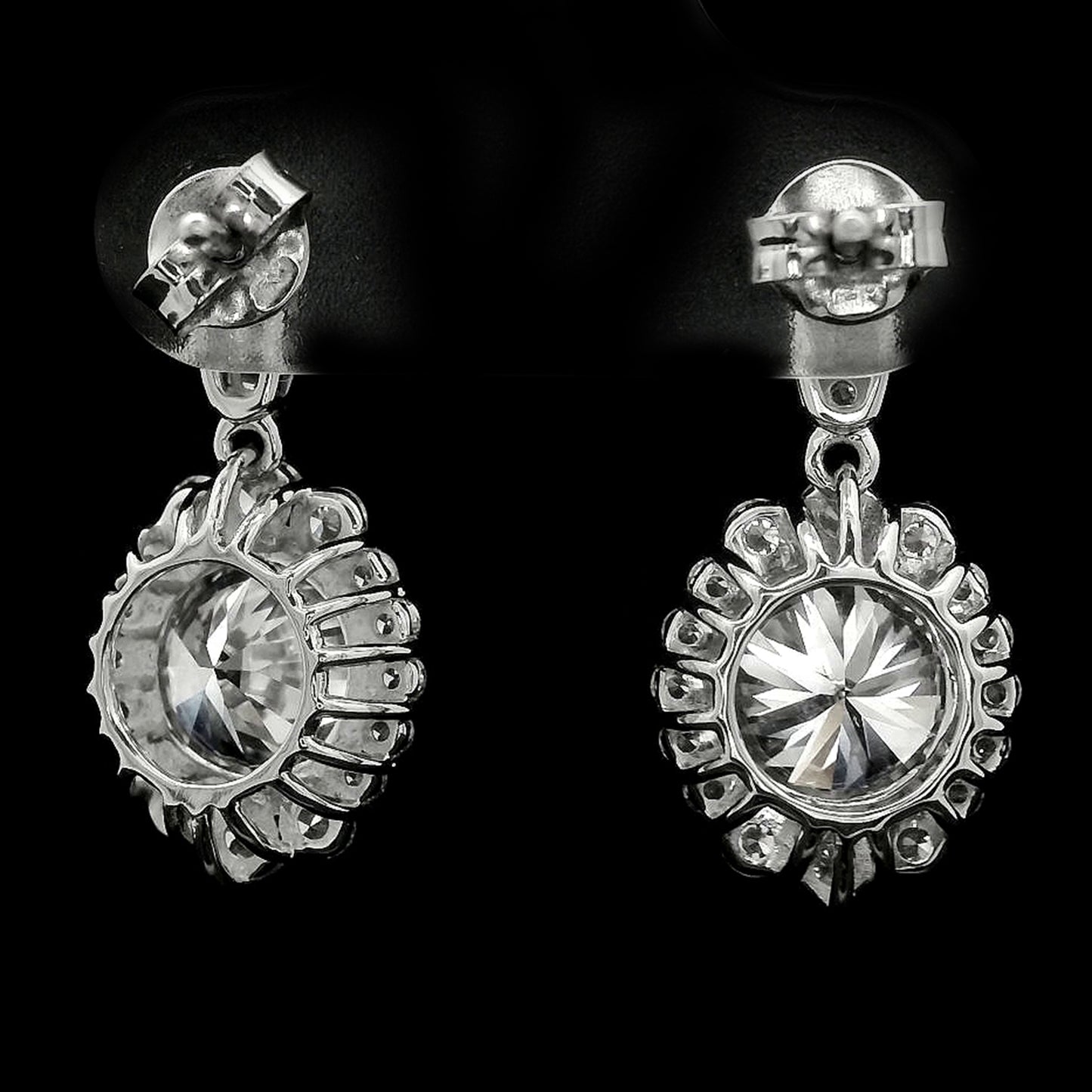 4.15 Carats Lab Grown Diamond 14K Gold Earrings