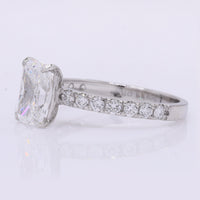 2.42 Carats Lab Grown Diamond 950 Platinum Ring