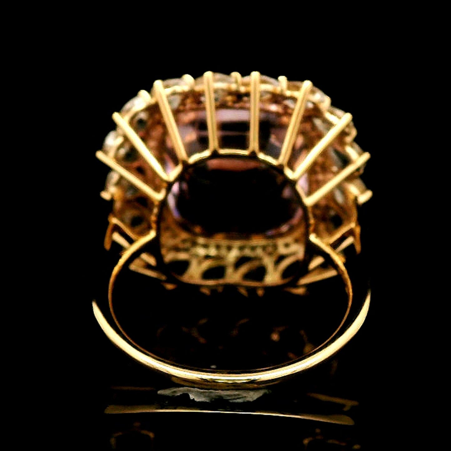 18.33 Ct Cushion Kunzite 14K Gold Ring