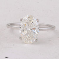 2.73 Carats Lab Grown Diamond 14K Gold Ring