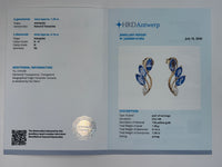 1.20 Ct Marquise Natural Tanzanite 14K Gold Earrings