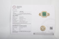 2.05 Ct Emerald Cut Natural Beryl Emerald 14K Gold Ring