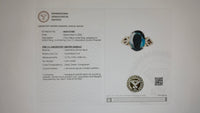 3.75 Ct Oval Mixed Cut Lab Grown Emerald 14K Gold Ring