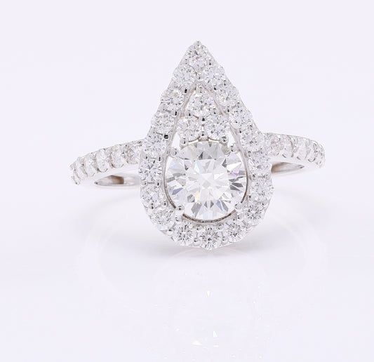 2.07 Carats Lab Grown Diamond 14K Gold Ring