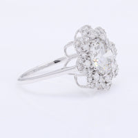 2.73 Carats Lab Grown Diamond 14K Gold Ring