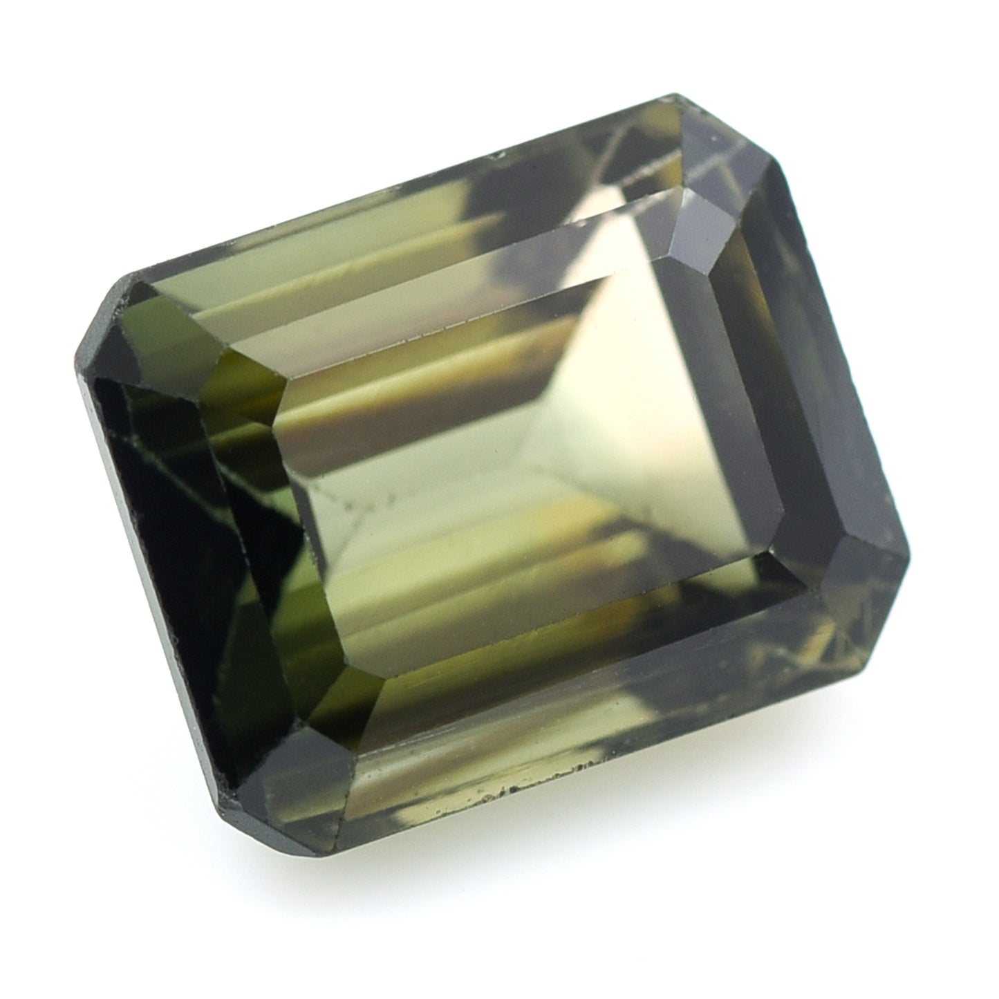 4.16 Natural Tourmaline Verdelite Emerald Cut Gemstone