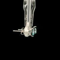 2.13 Carats Blue Lab Grown Diamond 14K Gold Earrings