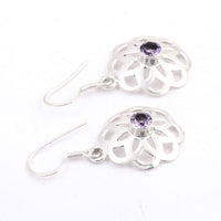 2.87 Ct Amethyst 925 Sterling Silver Earrings