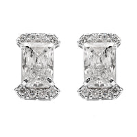 4.33 Carats Lab Grown Diamond 14K Gold Earrings
