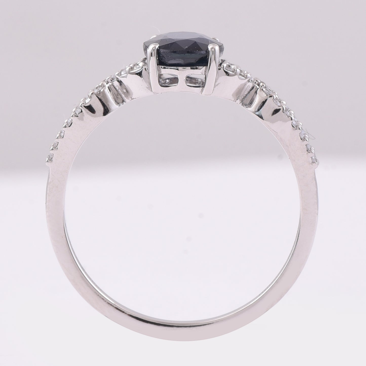 1.50 Ct Oval Mixed Cut Natural Sapphire 950 Platinum Ring