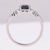 1.50 Ct Oval Mixed Cut Natural Sapphire 950 Platinum Ring