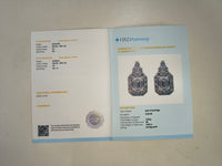 3.82 Carats Lab Grown Diamond 14K Gold Earrings