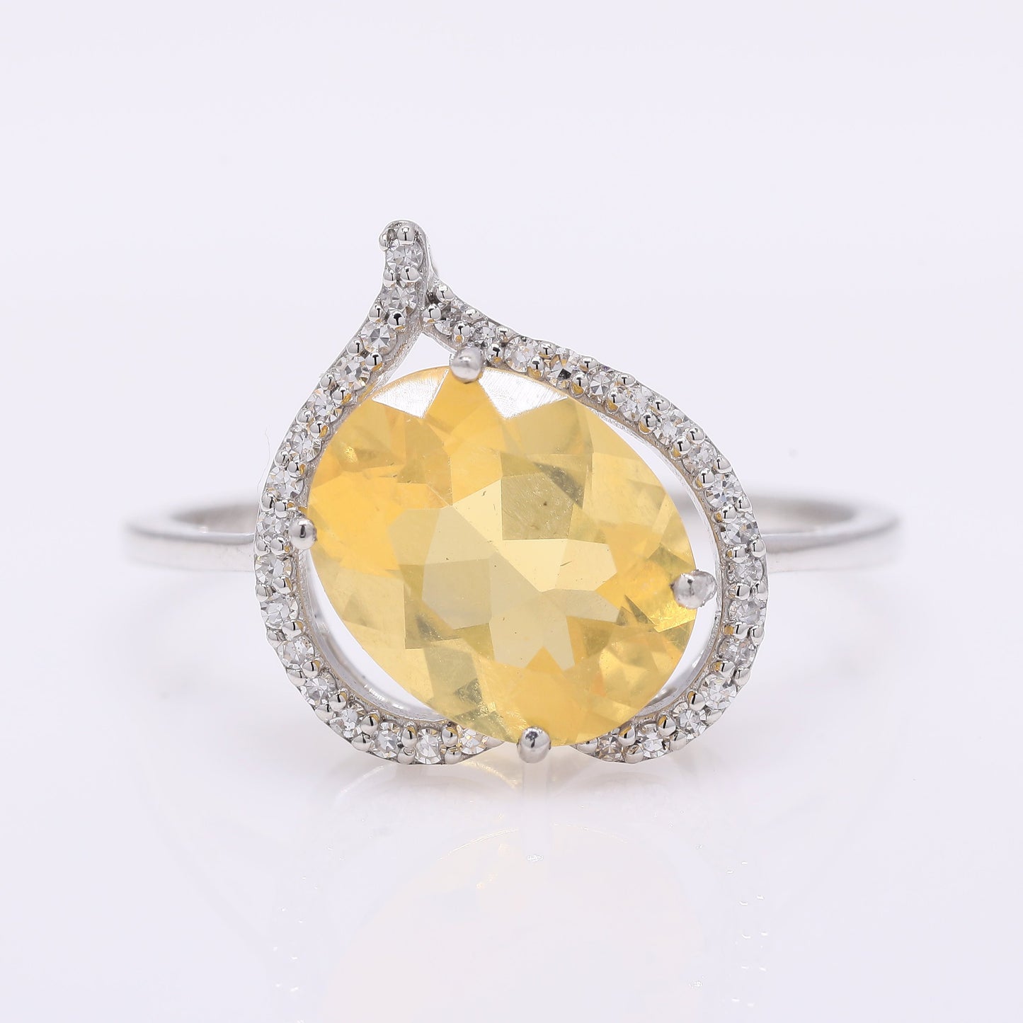 1.87 Ct Oval Mixed Cut Natural Fire Opal 950 Platinum Ring