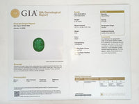 6.95 Ct Oval Emerald 950 Platinum Ring