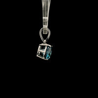 1.97 Carats Blue Lab Grown Diamond 14K Gold Pendant