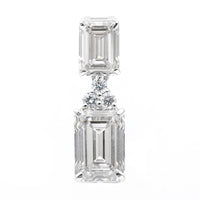 3.92 Carats Lab Grown Diamond 14K Gold Pendant