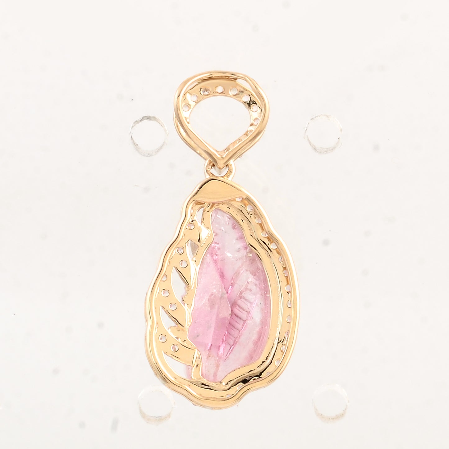 3.37 Ct Fancy Tourmaline 14K Gold Pendant