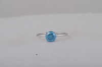 1.12 Carats Blue Lab Grown Diamond 14K Gold Ring