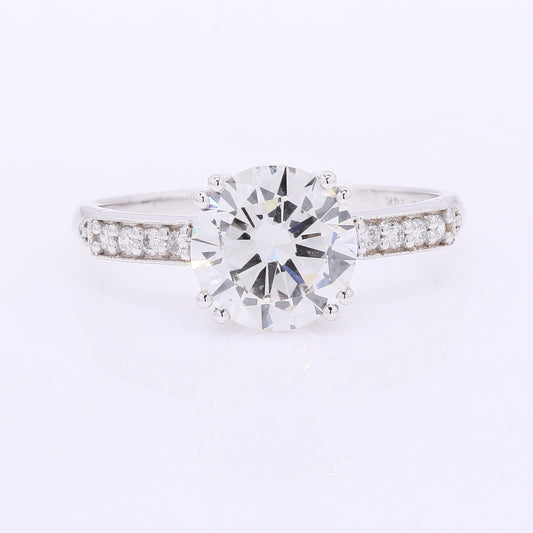 2.13 Carats Lab Grown Diamond 14K Gold Ring