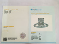 3.02 Carats Lab Grown Diamond 14K Gold Ring