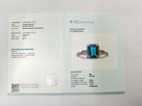 1.46 Ct Octagon Step Cut Natural Emerald 14K Gold Ring