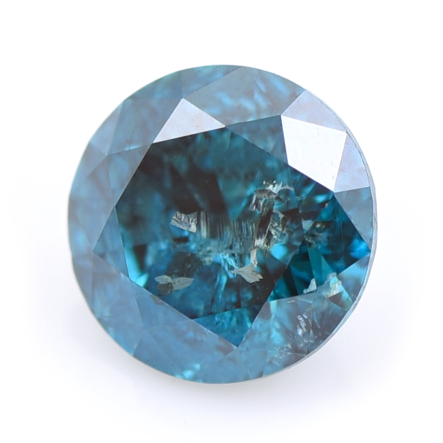 0.3 Blue Diamond Round Loose Diamond