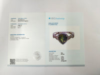 2.64 Ct Pear Mixed Cut Natural Green Sapphire 14K Gold Ring