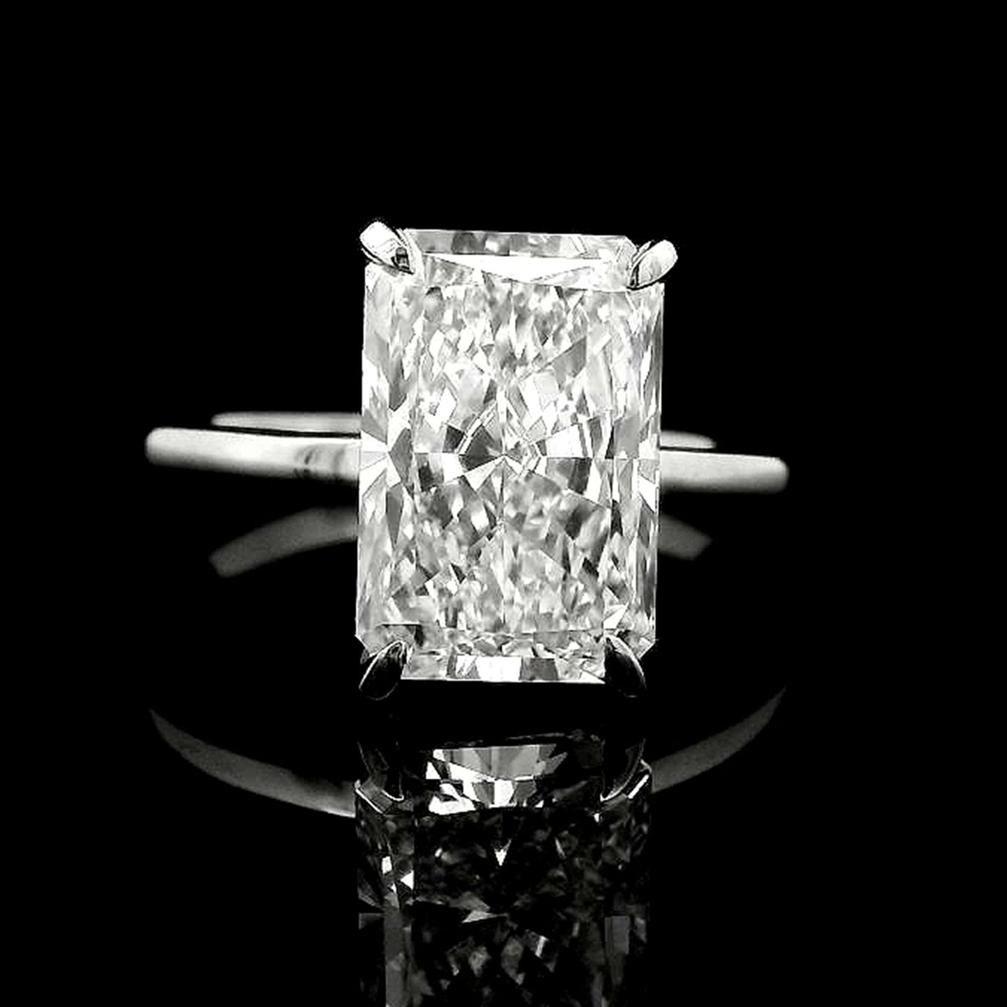 3.43 Carats Lab Grown Diamond 950 Platinum Ring