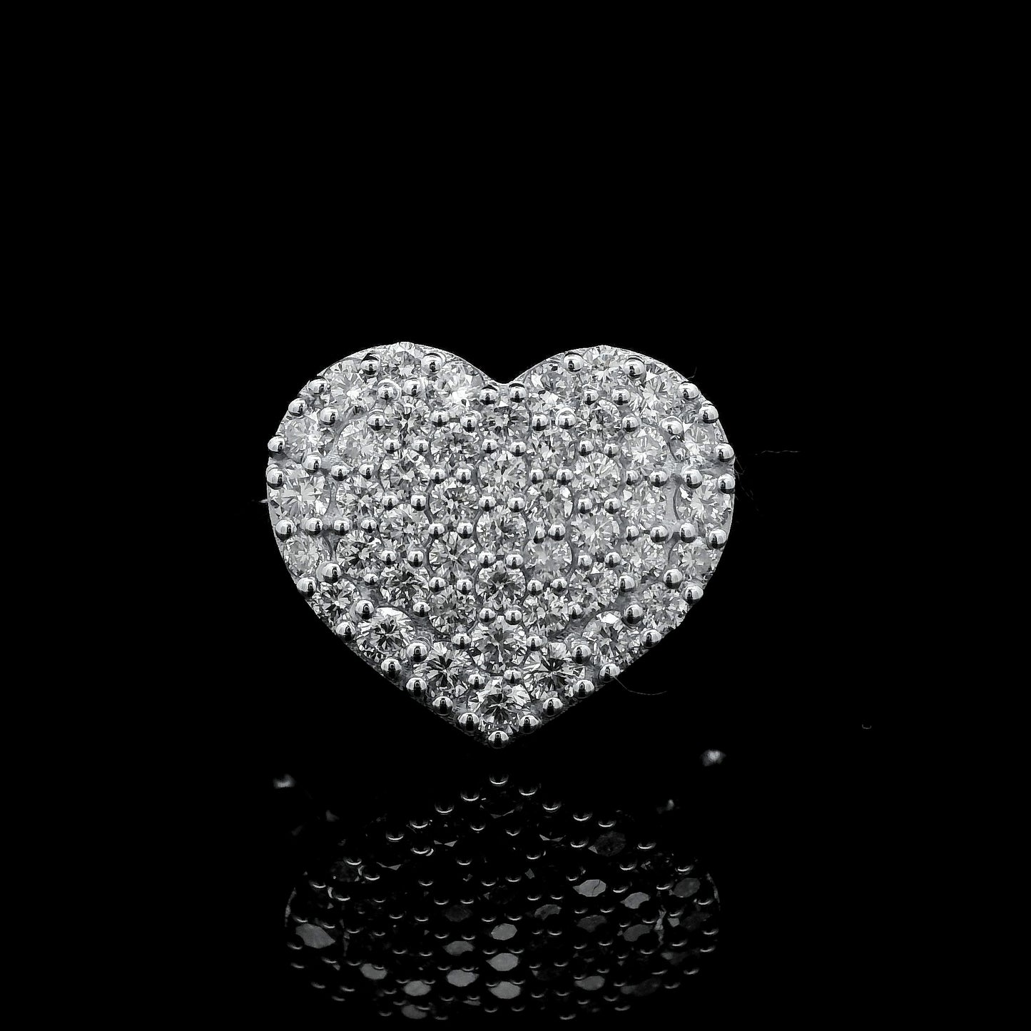 1.30 Ct Round Lab Grown Diamond 925 Sterling Silver Ring