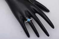 1.66 Carats Blue Lab Grown Diamond 14K Gold Ring