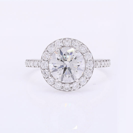 2.69 Carats Lab Grown Diamond 14K Gold Ring